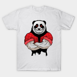 Evil panda with a terrible smile T-Shirt